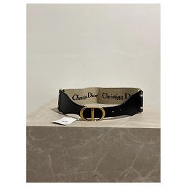 Cinturón DIOR T.cm 75 de cuero Negro