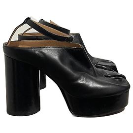 MAISON MARTIN MARGIELA Sandali T.EU 37 Pelle Nero