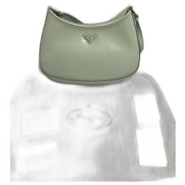Prada Cleo Leder Handtasche Grün Grün