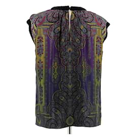 Louis Vuitton-LOUIS VUITTON Tops T.FR 38 Silk-Purple