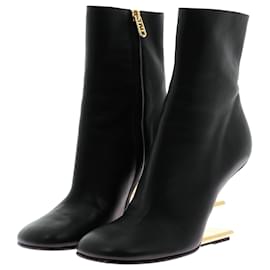 Fendi-FENDI Ankle boots T.EU 36.5 Leather-Black