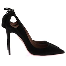Aquazzura-AQUAZZURA  Heels T.EU 37 Suede-Black