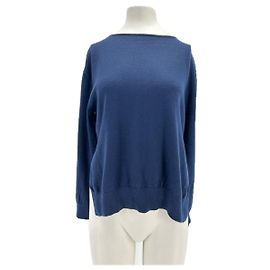 LAURENCE BRAS Strickwaren T.FR 36 Wolle Marineblau