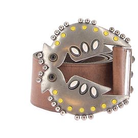 ISABEL MARANT Cintos T.International M Couro Marrom