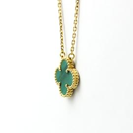 Van Cleef & Arpels-Van Cleef & Arpels Vintage Alhambra Pendant Necklace-Golden