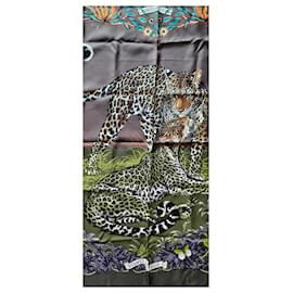 Hermès-Hermès 'Jungle Love' 90X90 cm - Excellent condition-Brown