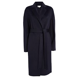 Escada Wool Trench Coat Navy blue