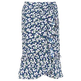 Louis Vuitton Floral Cherry Print Ruffle Midi Skirt Multiple colors