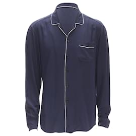 Dolce & Gabbana-Dolce & Gabbana piping casual pajama shirt S IT-Blue