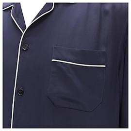 Dolce & Gabbana-Dolce & Gabbana piping casual pajama shirt S IT-Blue
