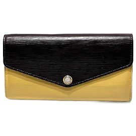 Cartera Bicolor Epi Sarah de Louis Vuitton Castaño