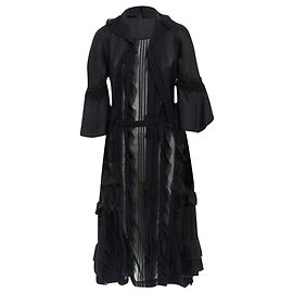 Comme Des Garcons Vestido de seda victoriana Broken Bride de Comme Des Garçons Negro