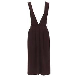 Comme Des Garcons Midikleid mit Punkten von Comme Des Garçons Rot Bordeaux