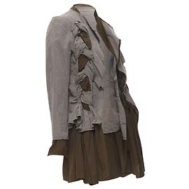 Comme Des Garcons Zopf-Drehjacke Grau