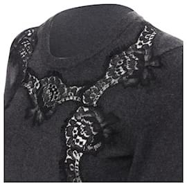 Dolce & Gabbana-Dolce & Gabbana floral lace pullover sweater-Grey