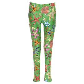 Pantalones con estampado de estrella de mar Versace Tresor De La Mer Verde