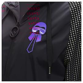 Fendi-Fendi Karl Loves polka dot windbreaker jacket-Black