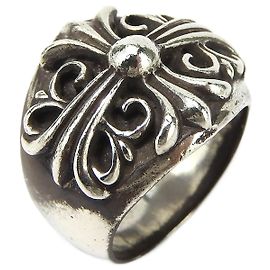 Chrome Hearts Silver 925 Ring Keeper Silvery Metallic