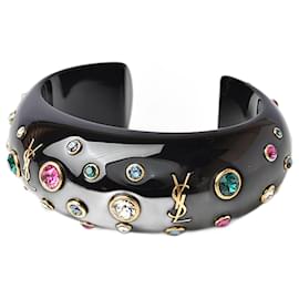 Yves Saint Laurent Pulseira de bangles com strass Saint Laurent Multicor