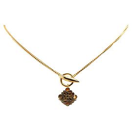 Collar de cadena Anagram Cube Loewe en oro Dorado Metálico