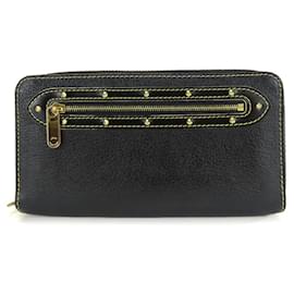 Louis Vuitton-Louis Vuitton Zippy Wallet Leather Black -Black
