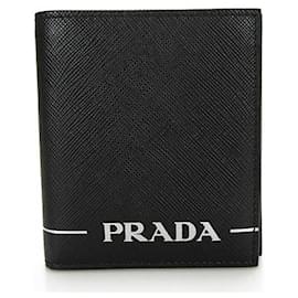 Prada-Prada Leather Card Case 2MO004 Black-Black