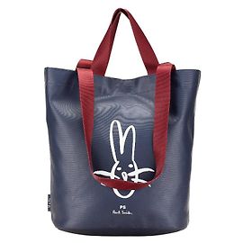 Borsa Tote Doodle Rabbit Paul Smith blu navy Blu