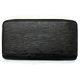 Louis Vuitton-Louis Vuitton Epi Zippy Wallet Black -Black