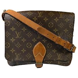 Louis Vuitton-Louis Vuitton Monogram Cartouchiere 26 Shoulder Bag M51252-Brown