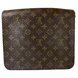 Louis Vuitton-Louis Vuitton Monogram Cartouchiere 26 Shoulder Bag M51252-Brown