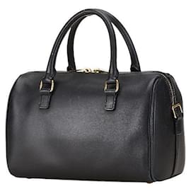 Yves Saint Laurent-Yves Saint Laurent Leather 2WAY Handbag-Black
