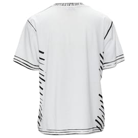 Fendi-Fendi Joshua Vides cotton print logo t-shirt-White