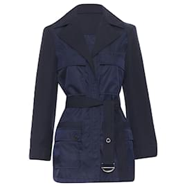 Chloé Chloe Iconic bodice belted jacket Blue Navy blue