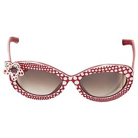 Gafas de sol con lunares florales Louis Vuitton Roja