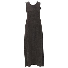 Vestido midi de lã fervida e tweed da Comme Des Garcons Marrom