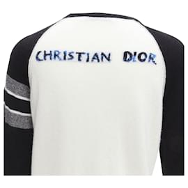 Dior-Christian Dior cashmere Heart Beat raglan top-White