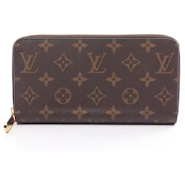 Louis Vuitton-Louis Vuitton Zippy Wallet Monogram Brown/Red-Brown