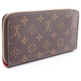 Louis Vuitton-Louis Vuitton Zippy Wallet Monogram Brown/Red-Brown