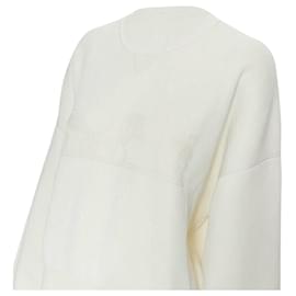 Hermès-Hermes ivory cashmere silk intarsia sweater-Brown,Beige