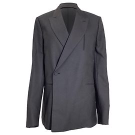 Dior Single-Breasted Oblique Lining  Blazer in Black Wool Black