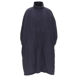 Cappotto puffer in cotone con logo Balenciaga Blu Blu navy