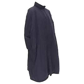 Balenciaga-Balenciaga padded logo cotton puffer coat-Blue,Navy blue