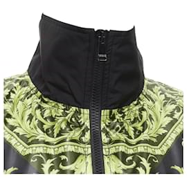 Versace-Versace Le Pop Classique Barocco print nylon track jacket-Black
