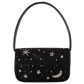Borsa a Spalla con Perline Tommy - Staud - Sintetico - Nero Nero