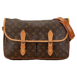 Sac à épaule Gibecière GM Monogram Louis Vuitton Marron