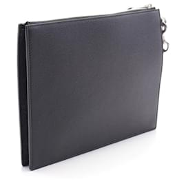Gucci-Bolsa clutch em PVC de couro Gucci GG Supreme preta-Preto