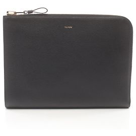 Tom Ford Leder Clutch Tasche Schwarz Schwarz