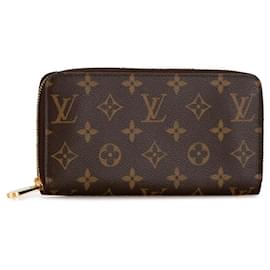 Louis Vuitton-Louis Vuitton Monogram Zippy Wallet Brown-Brown