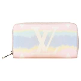 Louis Vuitton-Louis Vuitton Zippy Wallet Pink Multicolor-Pink