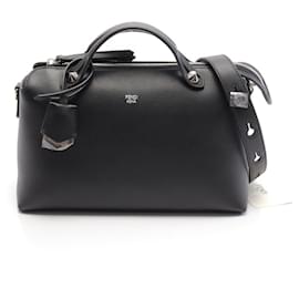 Fendi-Sac à main en cuir moyen Fendi By The Way-Noir